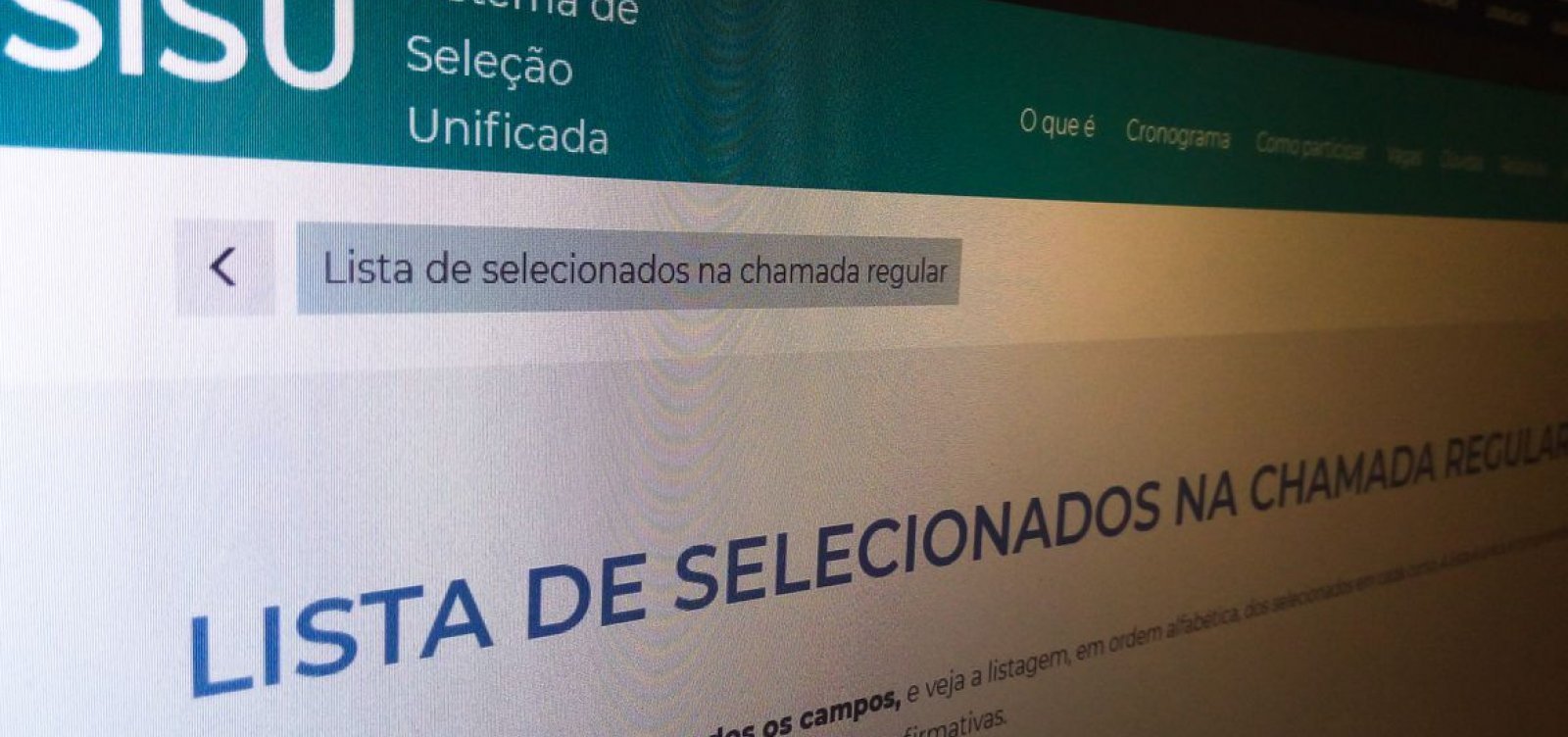 Inscrições para o Sisu terminam nesta terça-feira