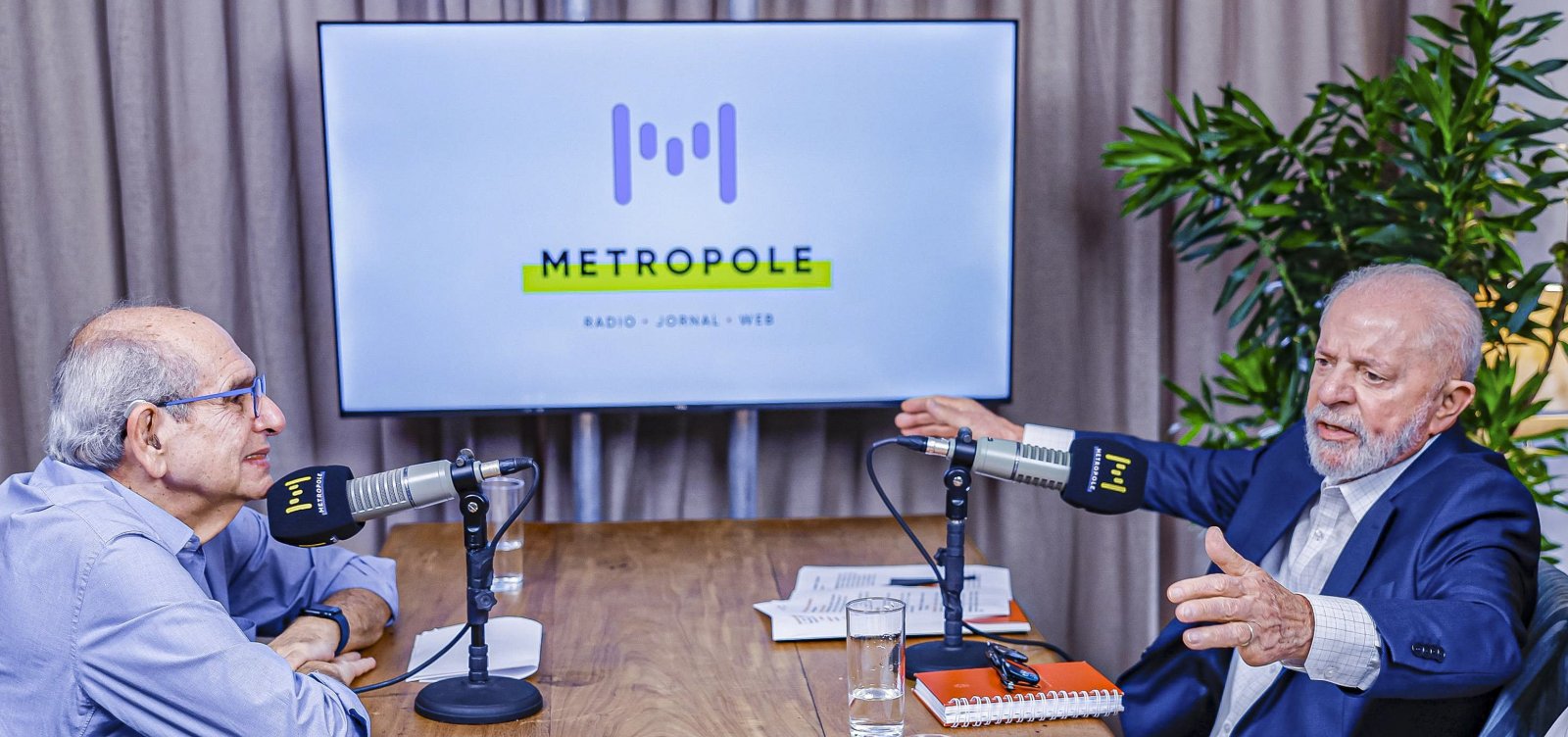 Presidente Lula será entrevistado na Rádio Metropole nesta quinta-feira