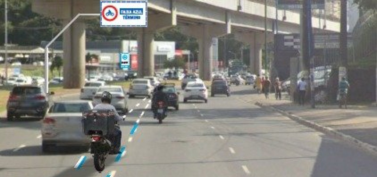 Avenida Bonocô terá faixa exclusiva para motocicletas