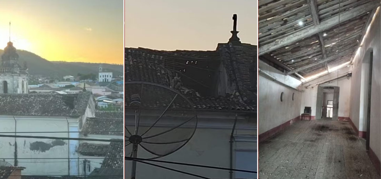 Parte de teto de igreja tombada pelo Iphan desaba em Cachoeira, na Bahia