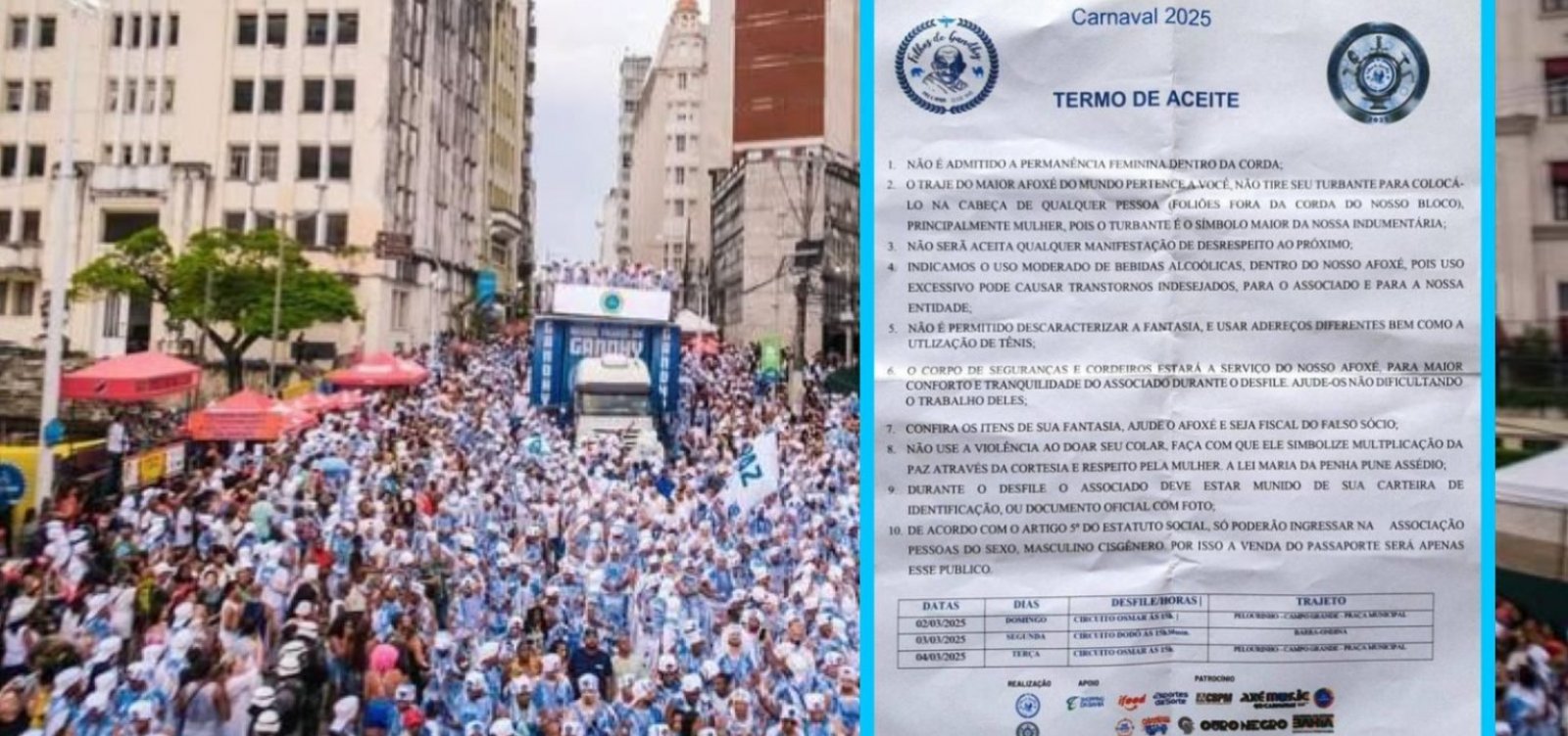 Afoxé Filhos de Gandhy proíbe a participação de homens trans no desfile de Carnaval 