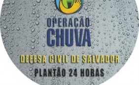 Com chuvas, Defesa Civil registra nove pedidos de emergência em Salvador