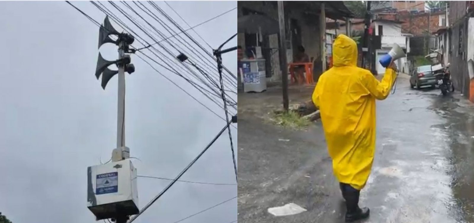 Sirenes são acionadas em seis comunidades de Salvador devido às chuvas