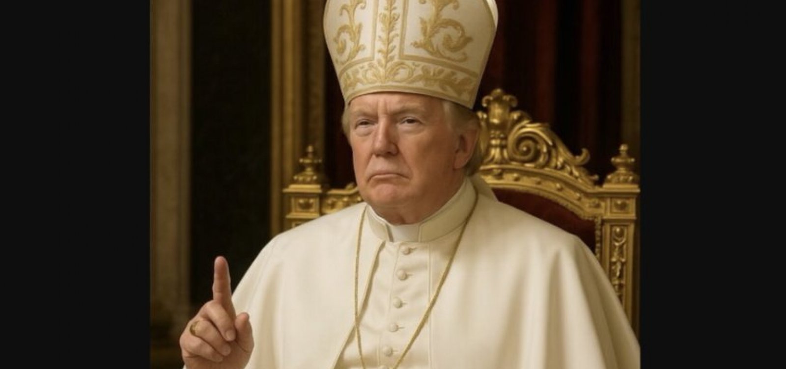 Casa Branca publica foto de Trump como novo papa; internautas apontam ofensa