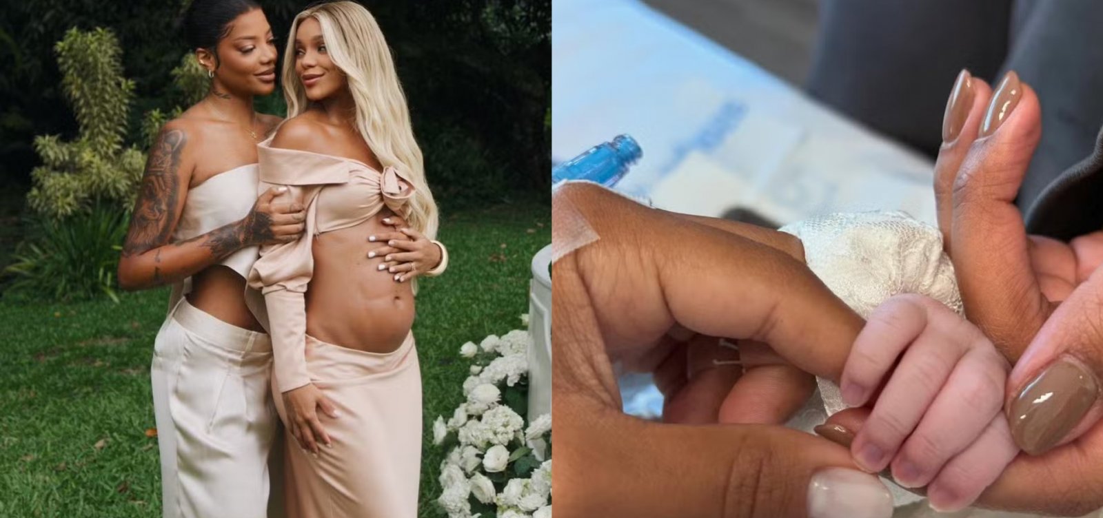 Ludmilla e Brunna Gonçalves anunciam nascimento de Zuri, primeira filha do casal