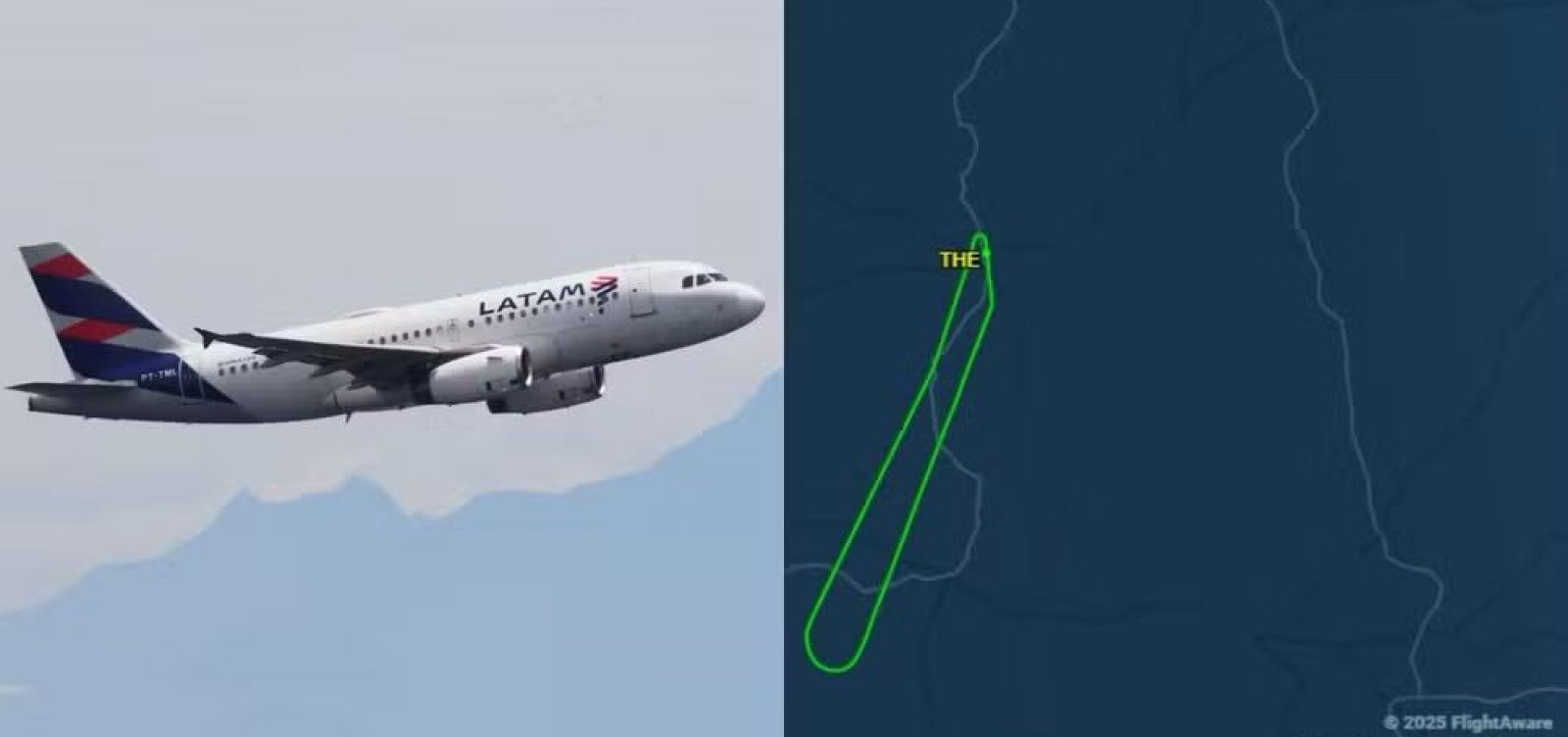 Avião da Latam colide com pássaro e retorna ao aeroporto de Teresina
