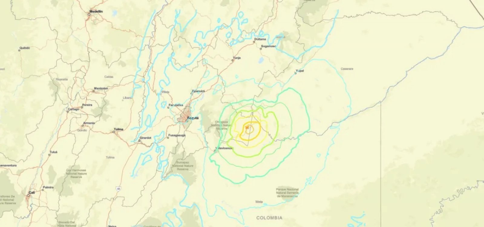 Terremoto de magnitude 6,5 atinge a Colômbia