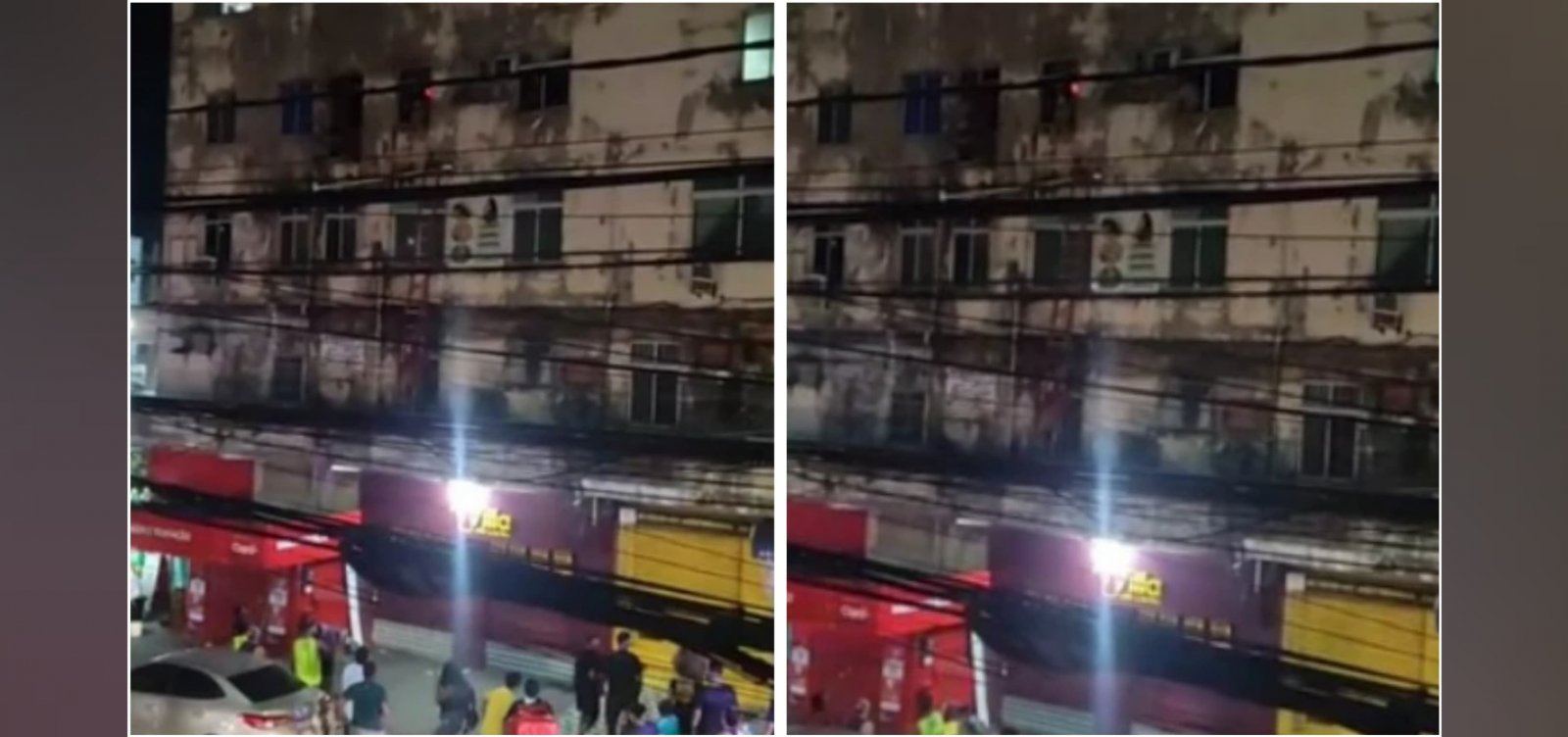 Homem pula do 4° andar de prédio com criança de quatro anos durante incêndio em Salvador