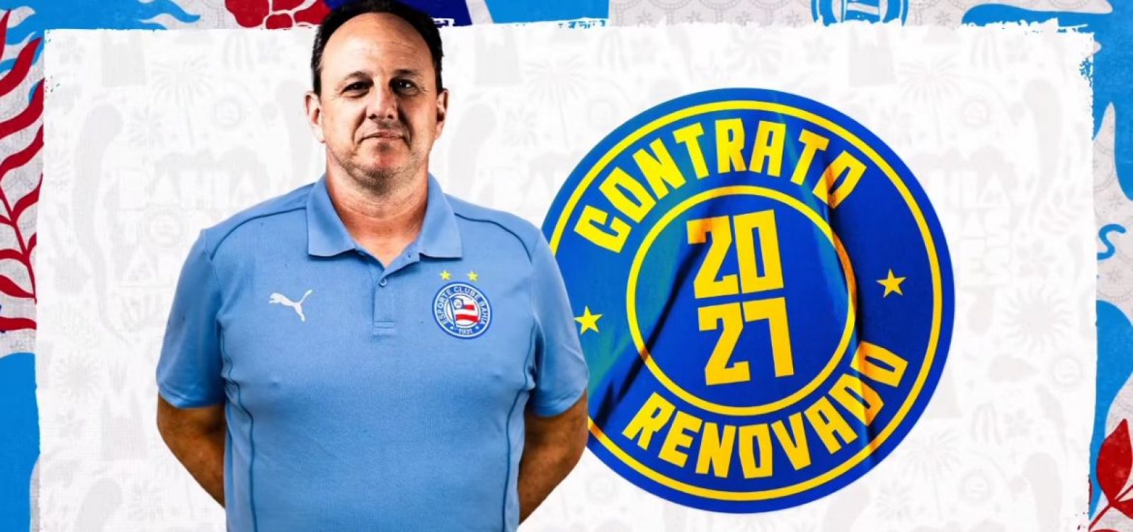 Bahia renova contrato com Rogério Ceni