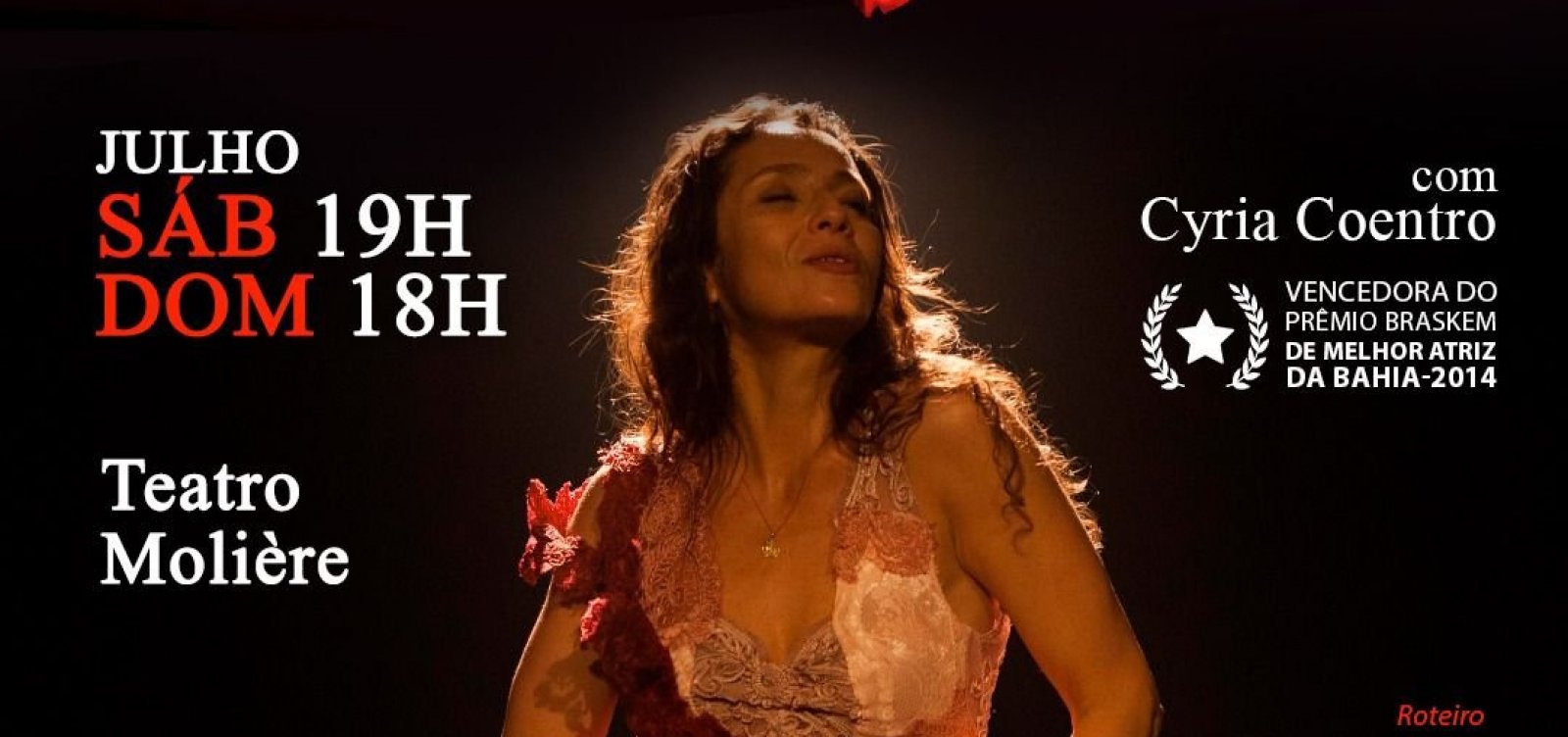 Espetáculo “LOVE” chega a Salvador com Cyria Coentro no palco do Teatro Molière
