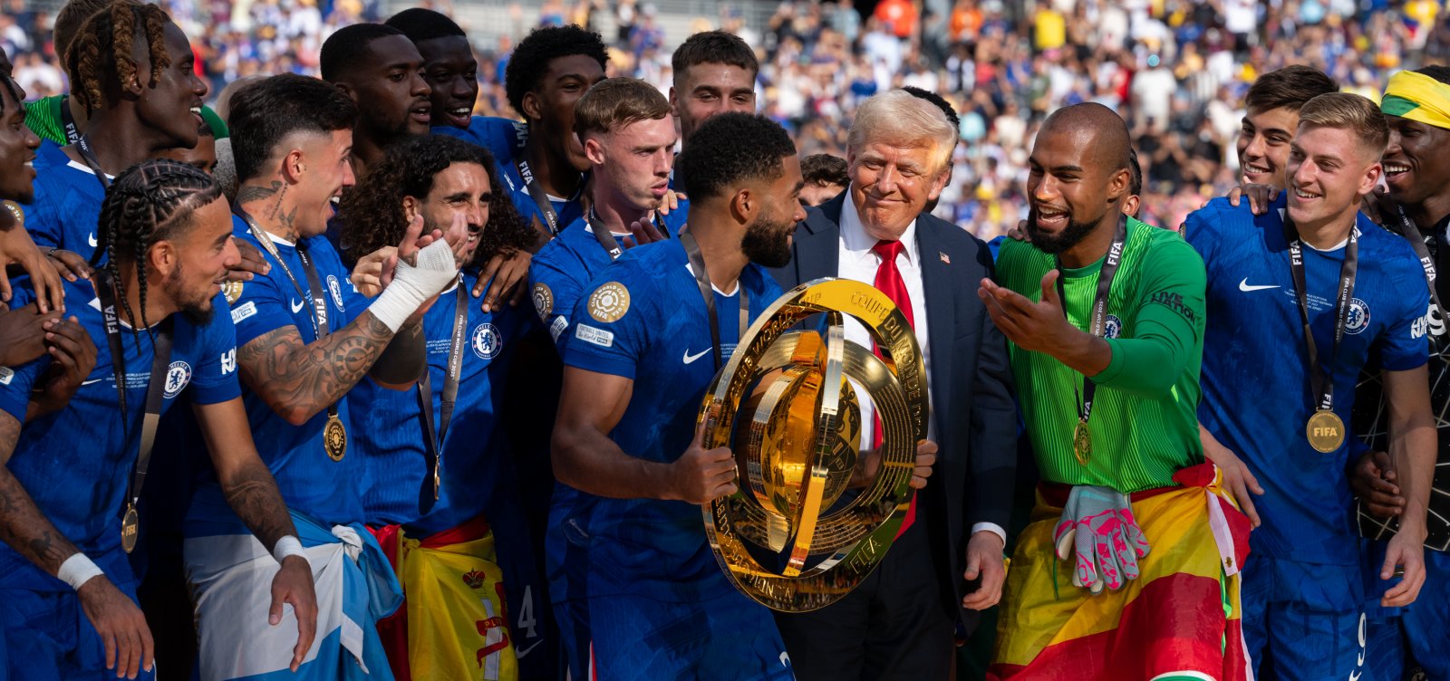 Capitão do Chelsea comenta “climão” com Trump no Mundial