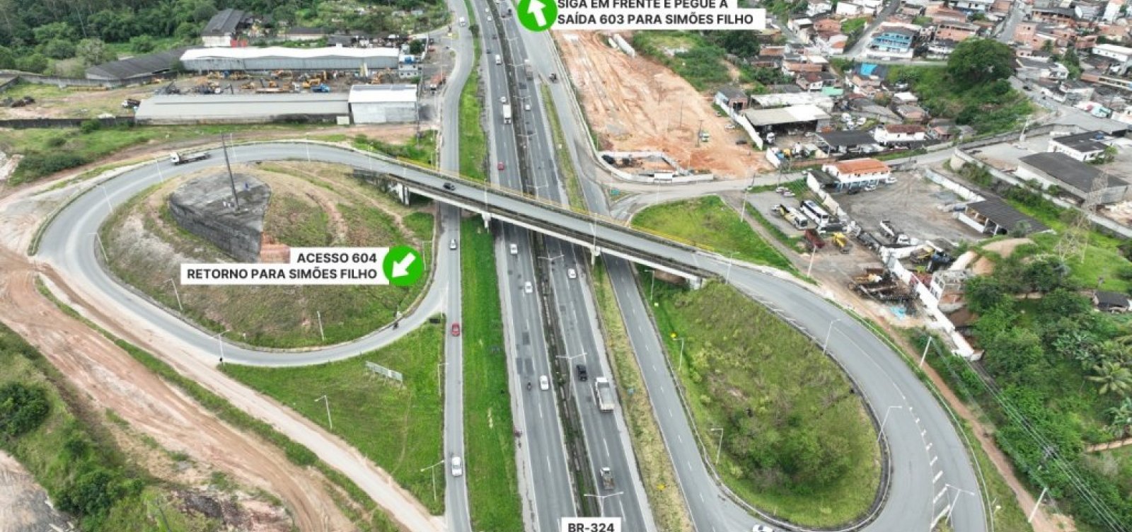 Acesso a Simões Filho pela BA-093 terá interdição parcial a partir da próxima segunda