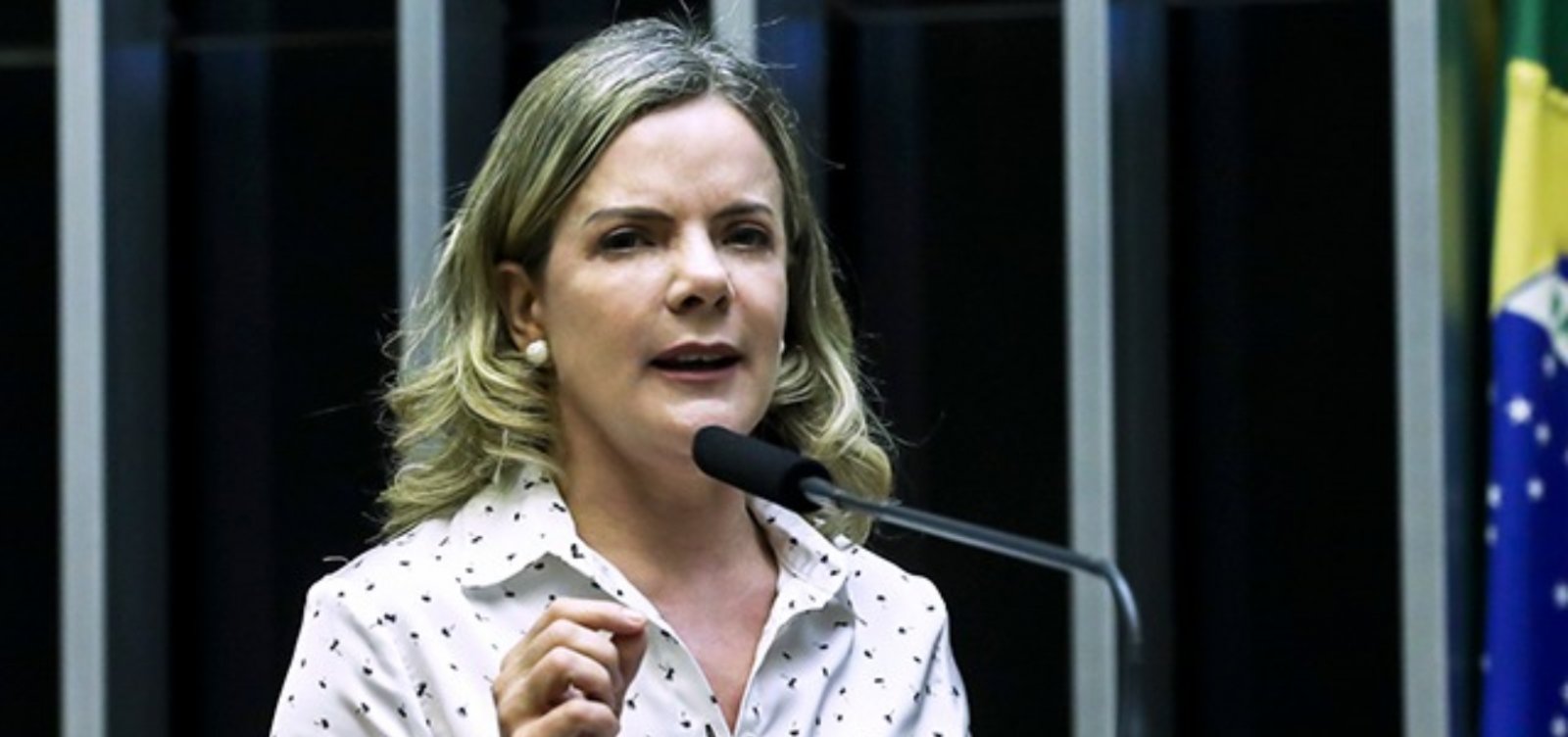 Gleisi diz que “sem democracia, prevalece a lei do mais forte” 