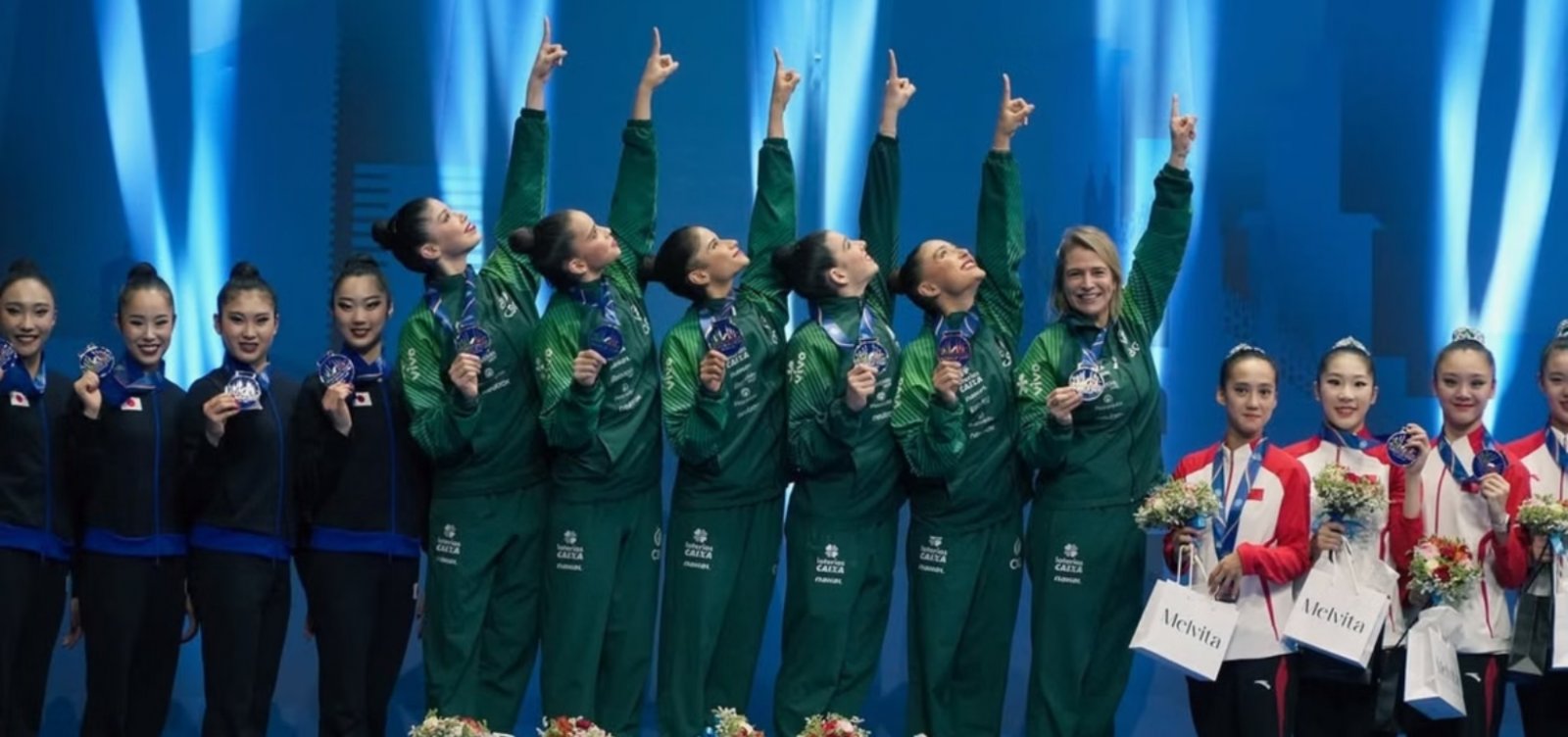 Brasil conquista ouro inédito na Copa do Mundo de ginástica rítmica em Milão