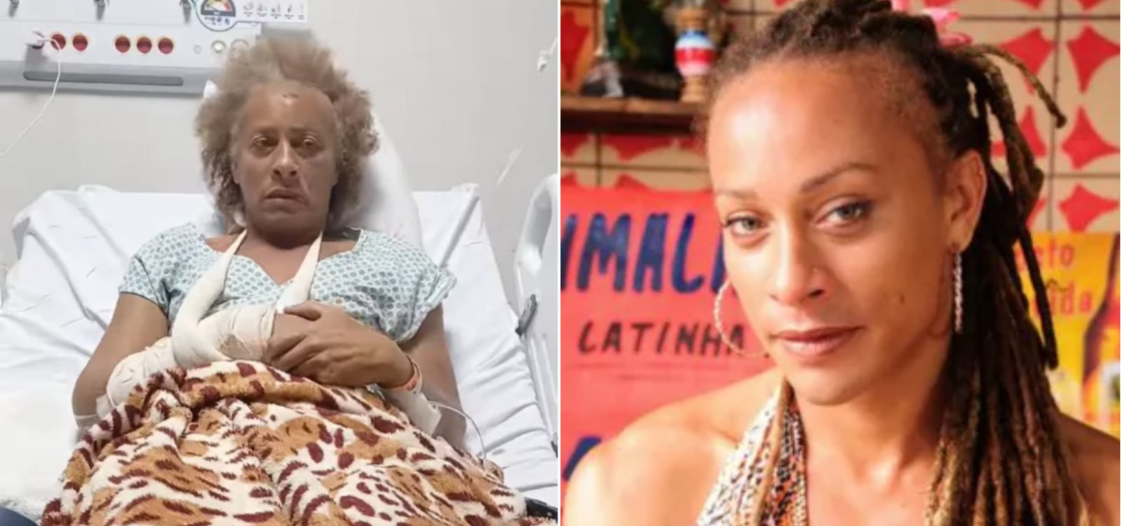 Atriz Lyu Árisson, de ‘Ó Paí, Ó’, é internada após espancamento do ex-namorado