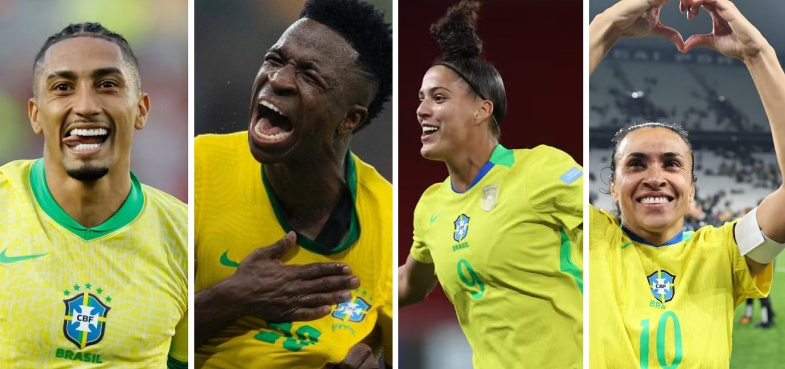 Raphinha, Vini Jr, Amanda e Marta são indicados ao Bola de Ouro