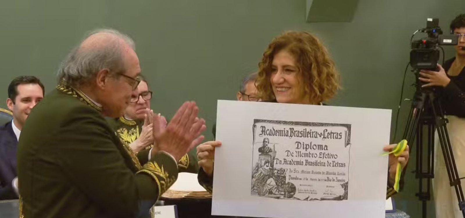 Miriam Leitão toma posse na Academia Brasileira de Letras