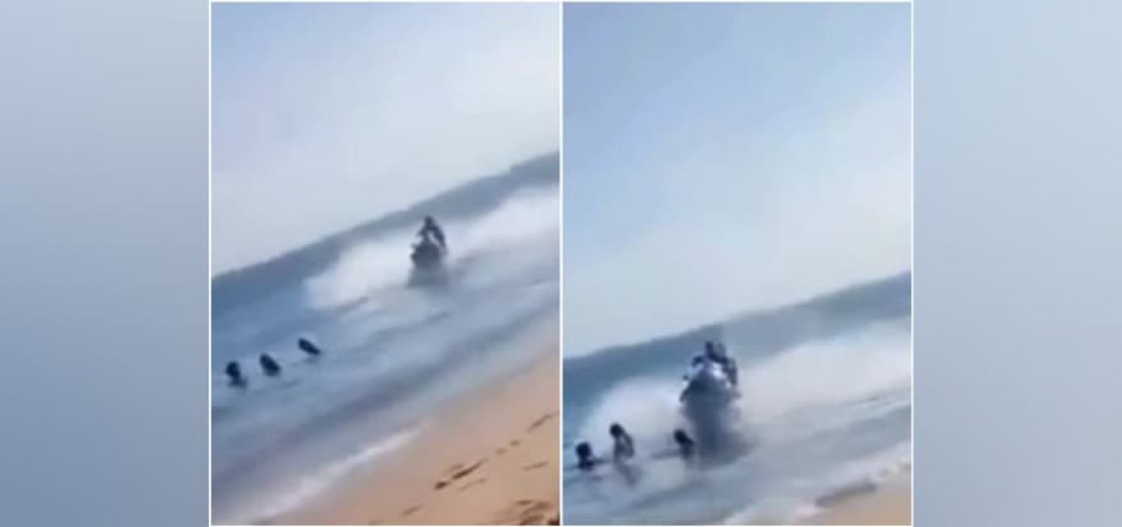 Jet ski atropela banhista em praia de Salvador e Marinha investiga caso