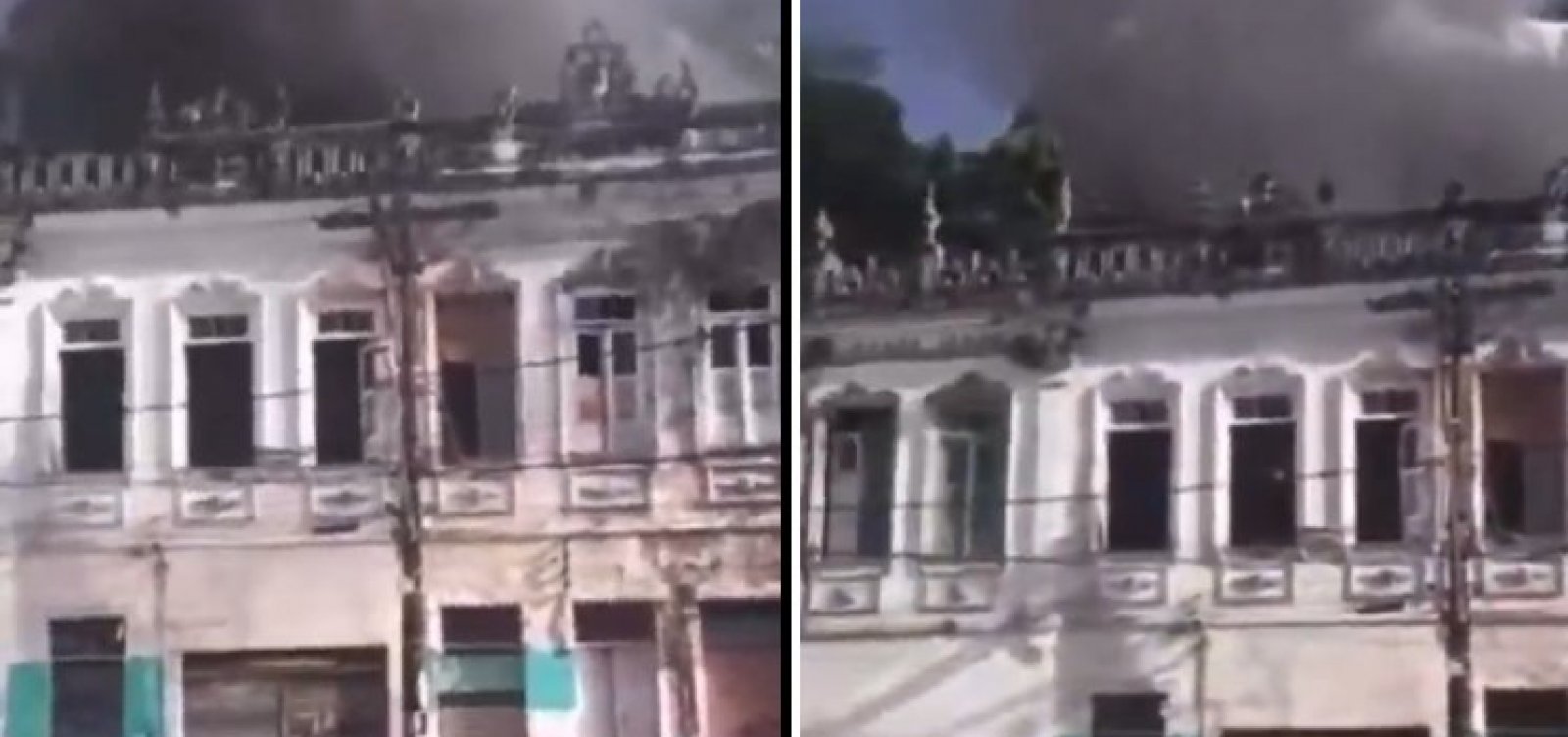 Incêndio atinge casarão na Baixa dos Sapateiros, em Salvador