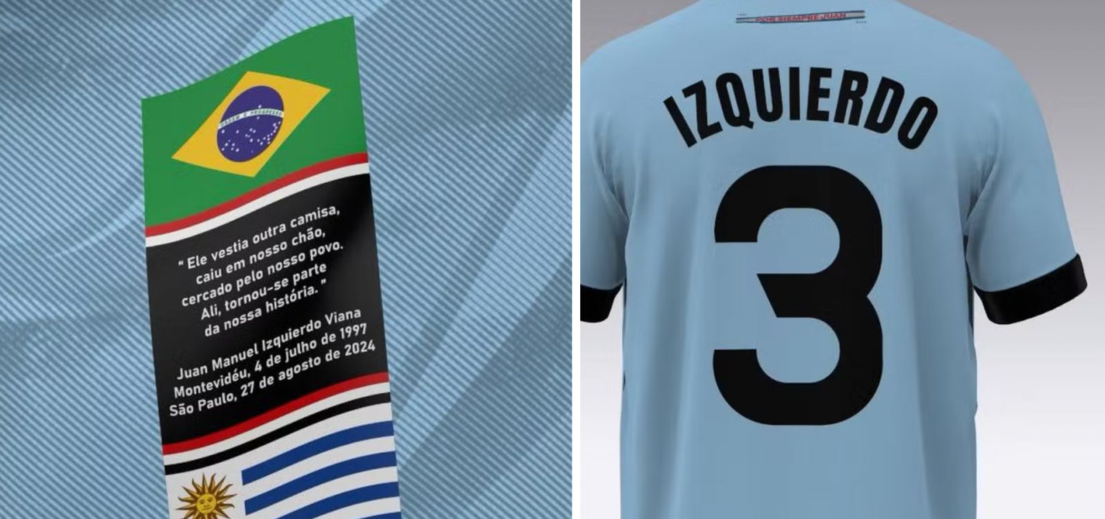 São Paulo lança camisa em homenagem a jogador uruguaio que morreu em 2024