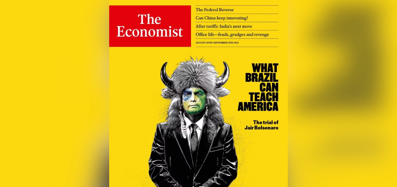 "The Economist" diz que julgamento de Bolsonaro é "lição de democracia" para os EUA