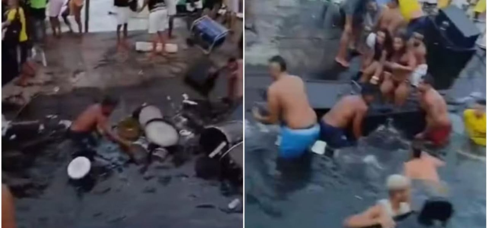 Barco naufraga durante show em alto mar em Salvador