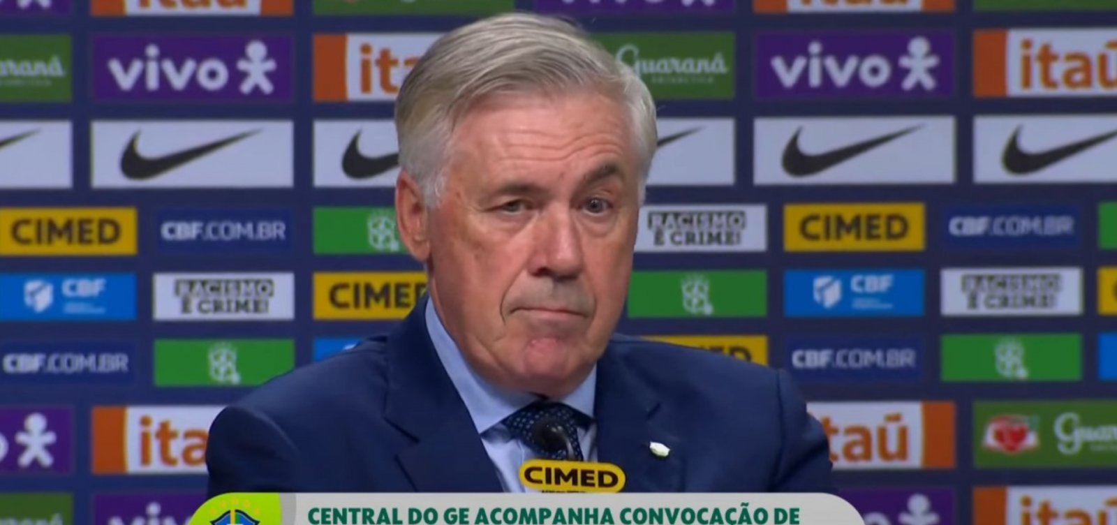 Carlo Ancelotti explica ausência de camisa 10 clássico em sua convocação 
