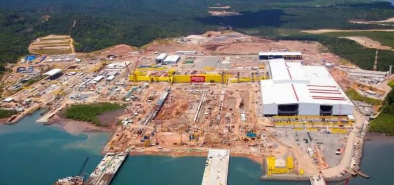 Estaleiro em São Roque será usado como canteiro de obras da Ponte Salvador-Itaparica