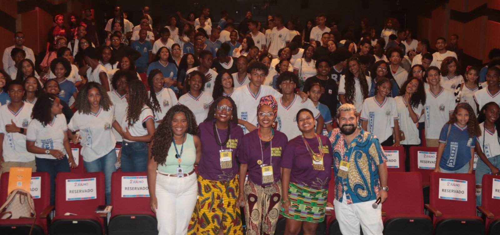 Estudantes da rede estadual participam de Mostra de Cinemas Africanos em Salvador