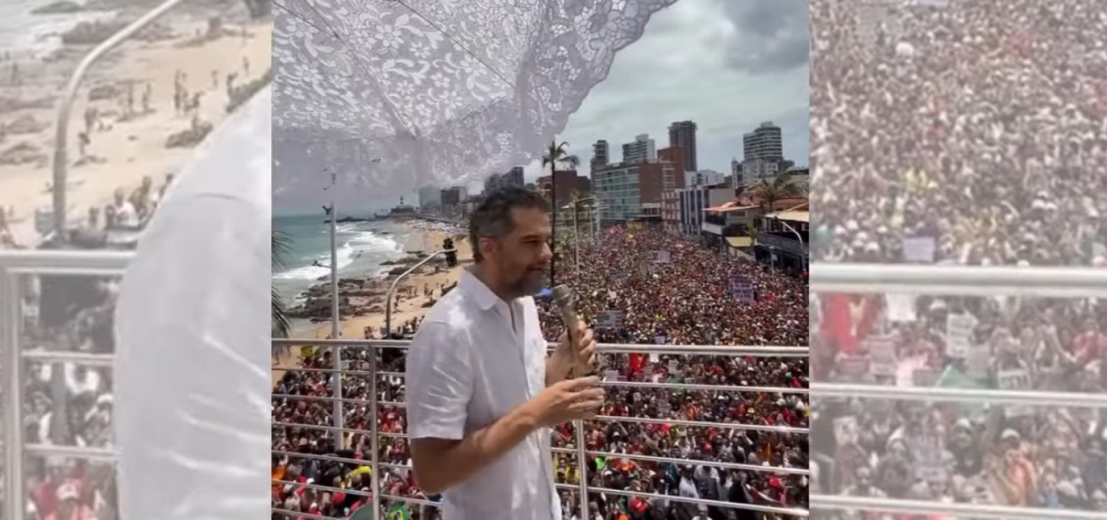 “Aqui a extrema-direita não se cria”, diz Wagner Moura em ato contra PEC da Blindagem em Salvador