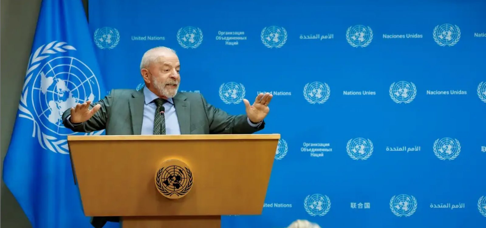 Brasil vai exigir da ONU ação concreta para criação de Estado palestino, diz Lula