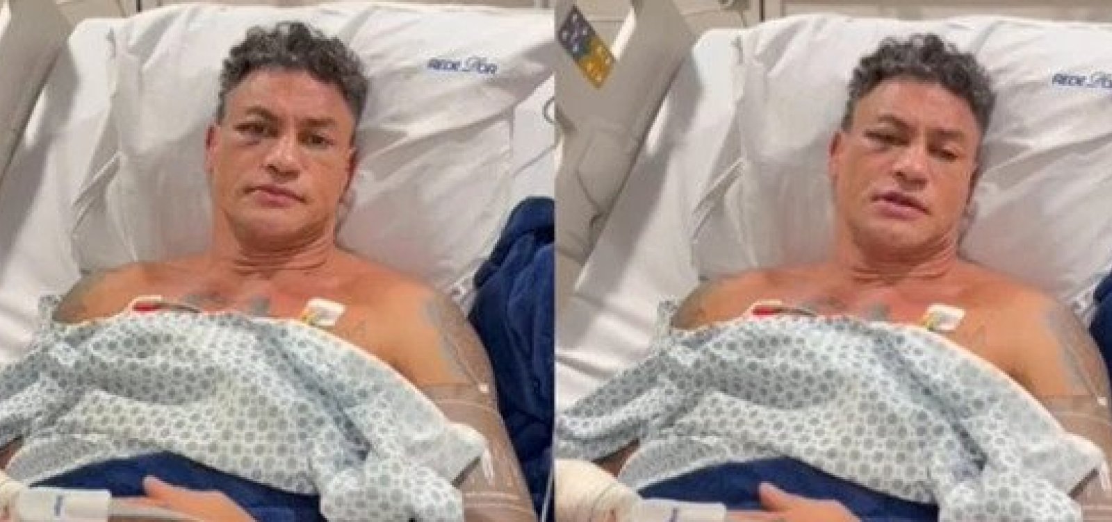 Popó é internado em hospital de Salvador e revela que fará cirurgia 