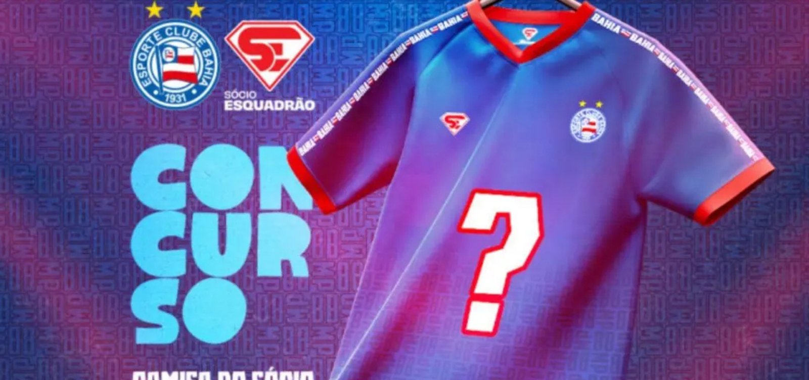 Bahia relança concurso para criação da camisa do Sócio Esquadrão 2026