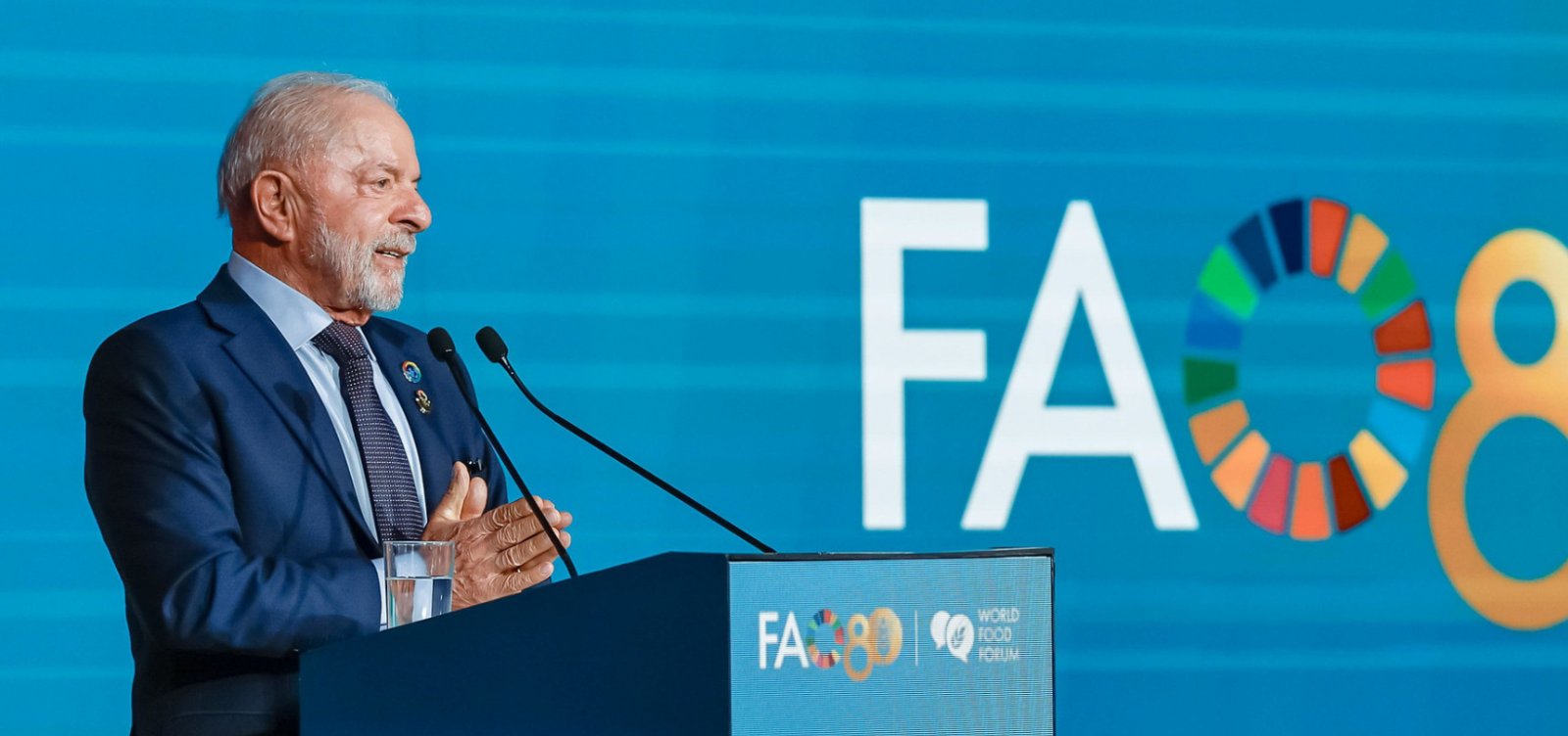 Lula cita Gaza e diz que "a fome é irmã da guerra" em discurso no Fórum Mundial de Alimentação 