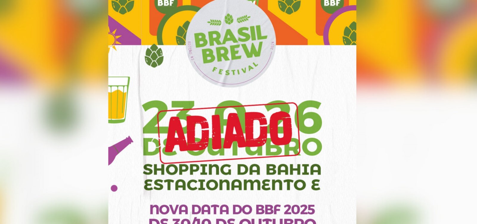 Brasil Brew Festival é adiado em razão das fortes chuvas em Salvador