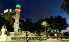 Elevador Lacerda interrompe funcionamento para passagem da tocha olímpica