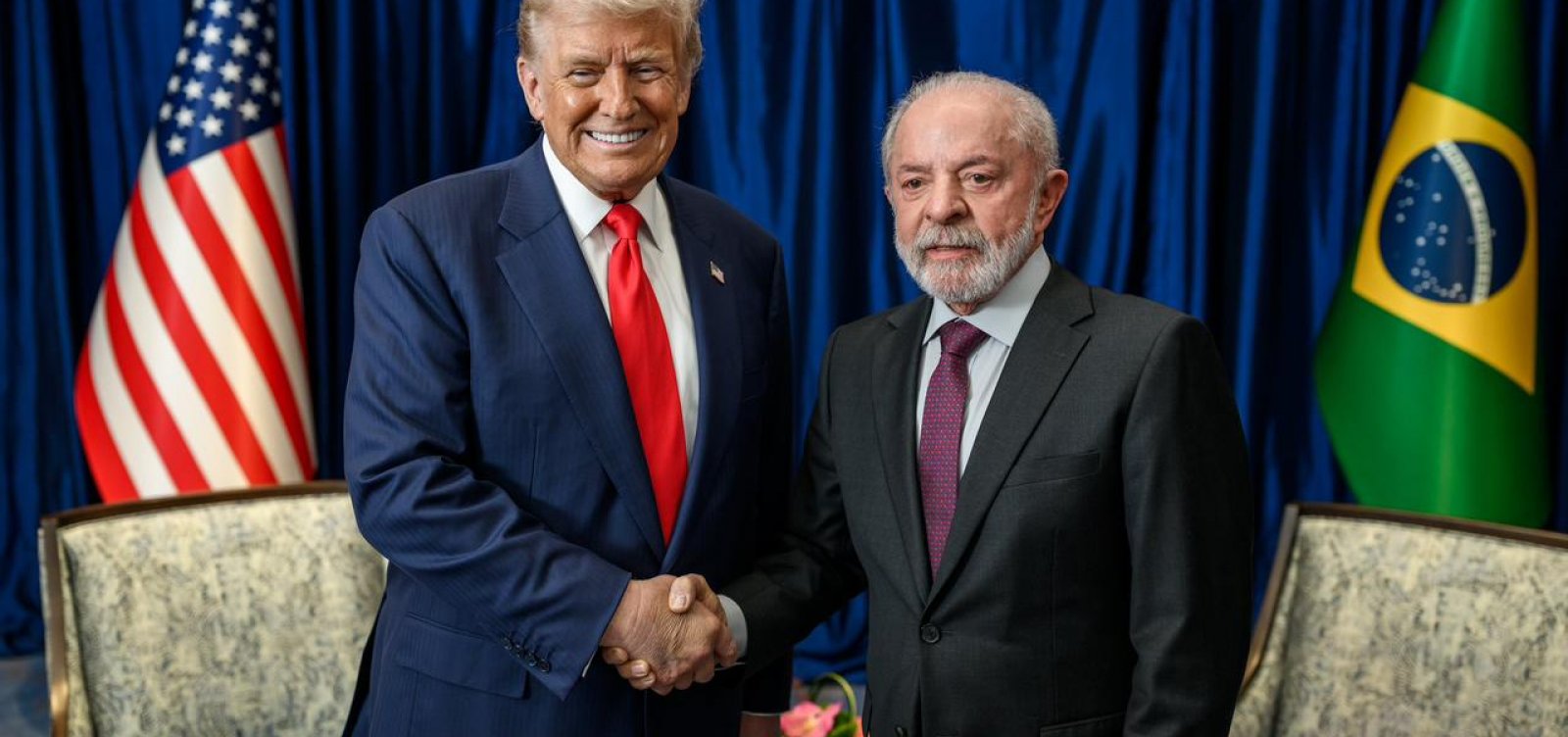 Casa Branca divulga foto de Lula e Trump