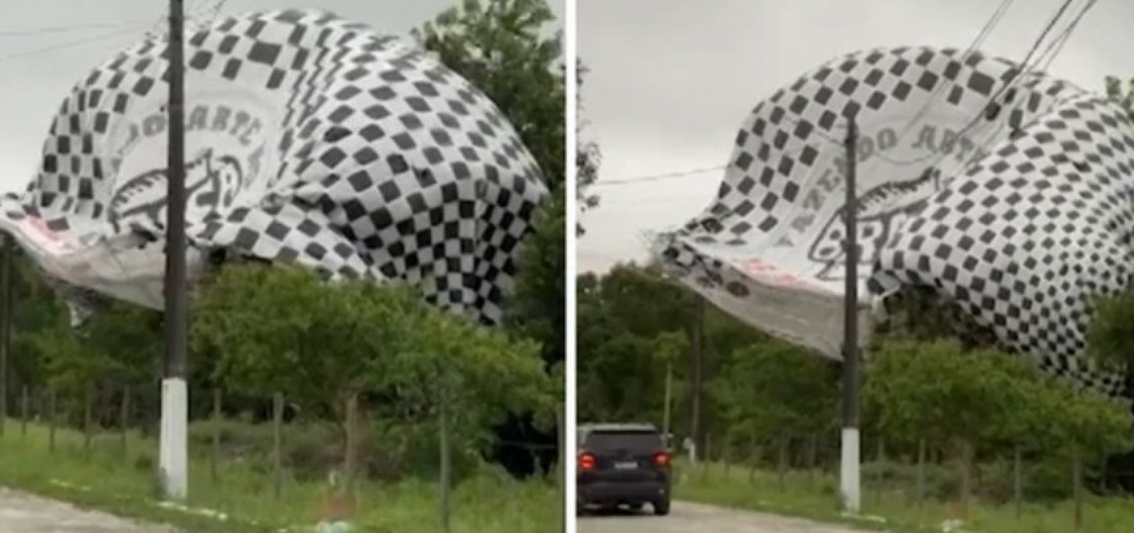 Balão de ar quente atinge rede elétrica e causa apagão em cidade baiana