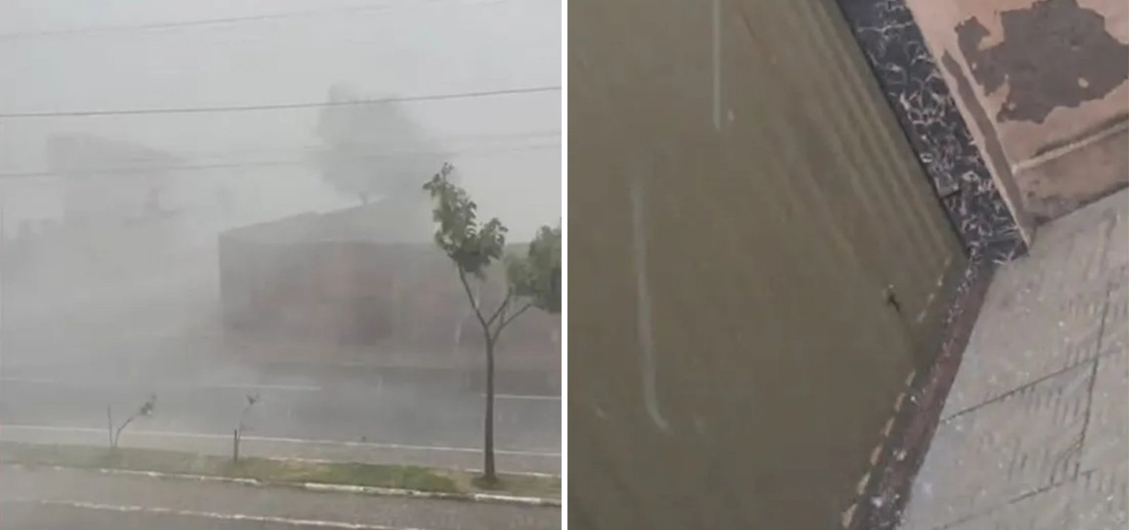 Chuva de granizo atinge cidade baiana e Inmet emite alertas laranja