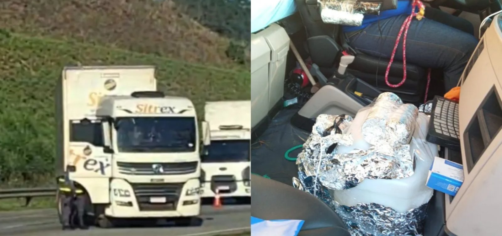 PM confirma que não havia bomba em caminhão que ficou atravessado no Rodoanel em SP