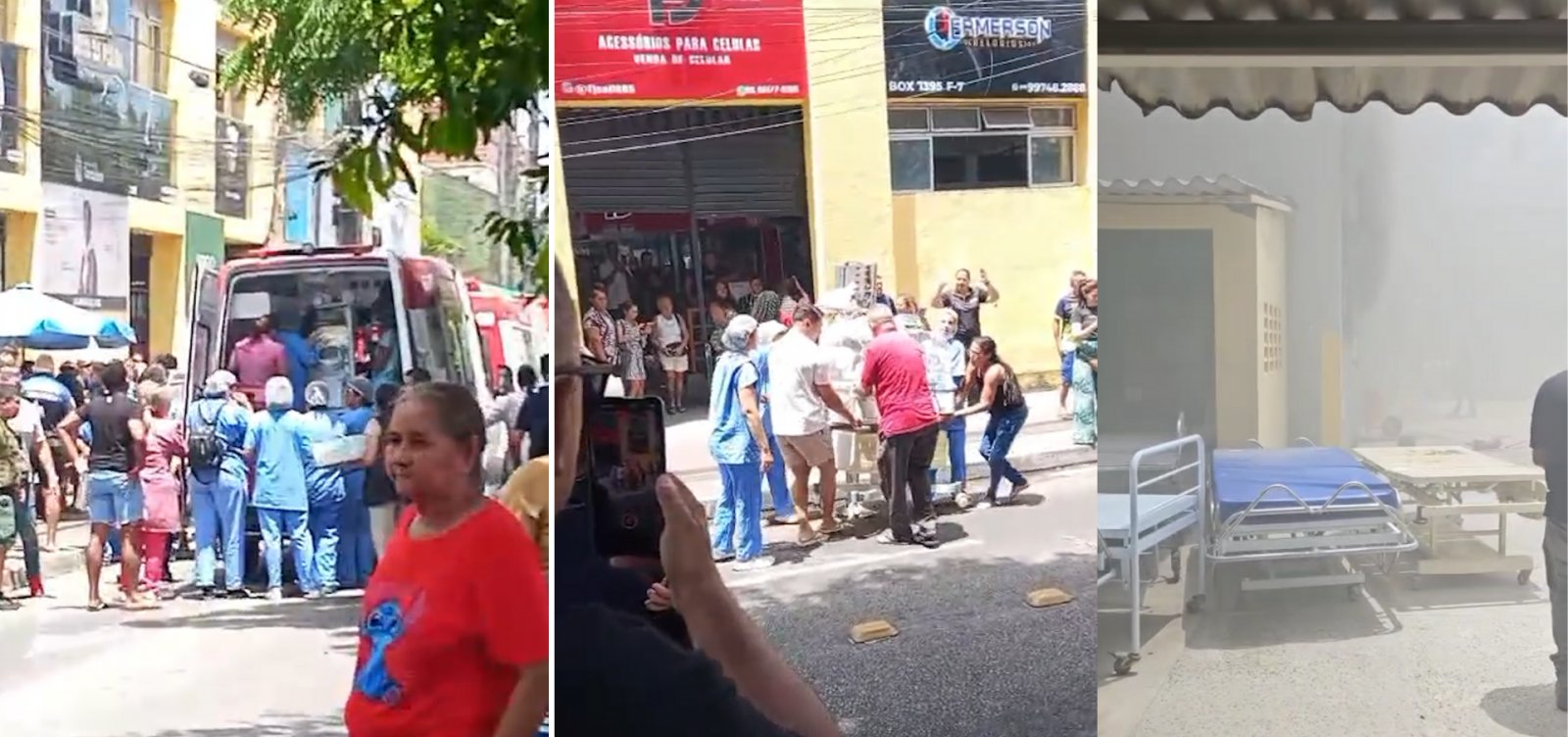 Incêndio atinge hospital em Fortaleza e bebês são retirados em incubadoras