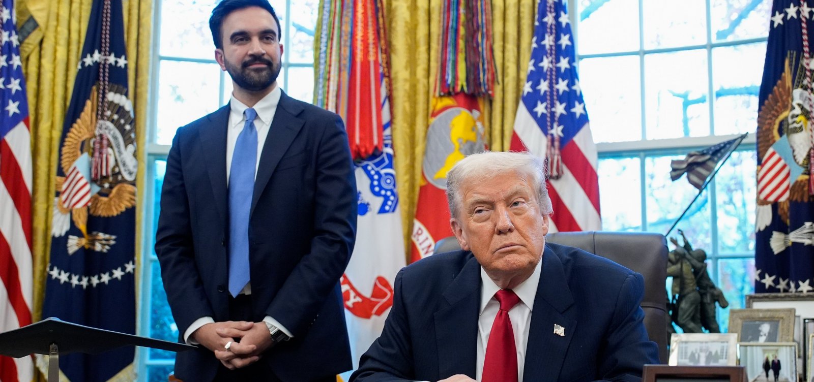 Trump muda tom e elogia novo prefeito de Nova York após encontro na Casa Branca