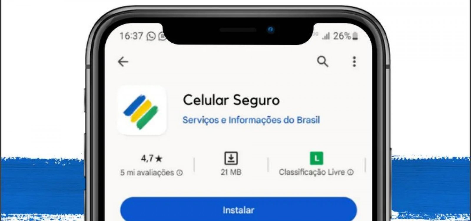 Aplicativo Celular Seguro libera bloqueio mesmo sem cadastro prévio