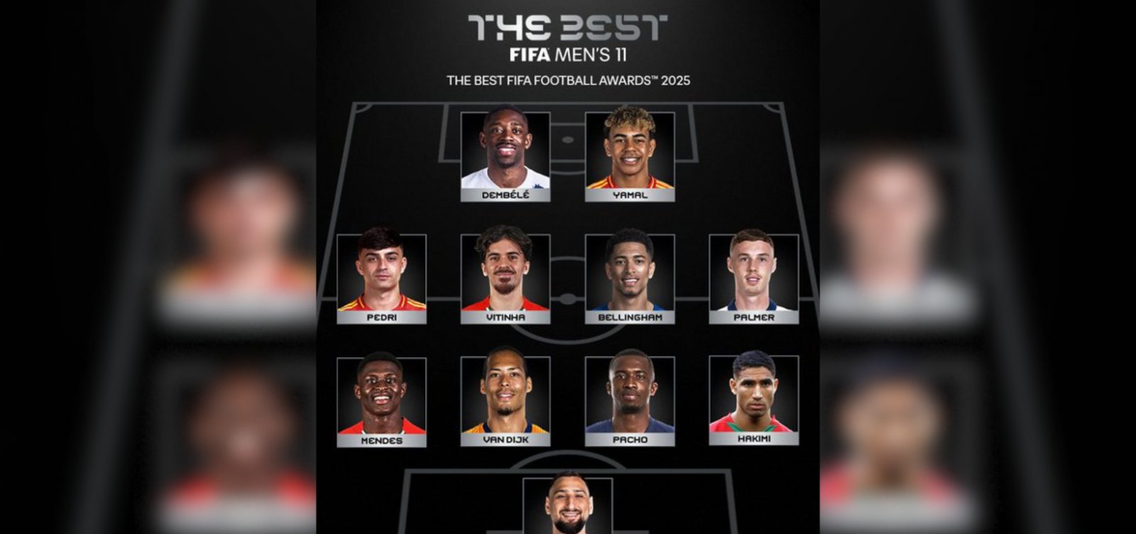 Fifa anuncia Seleções do Ano do The Best 2025 sem brasileiros