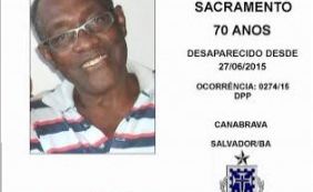 Família busca idoso de 70 anos desaparecido em Canabrava