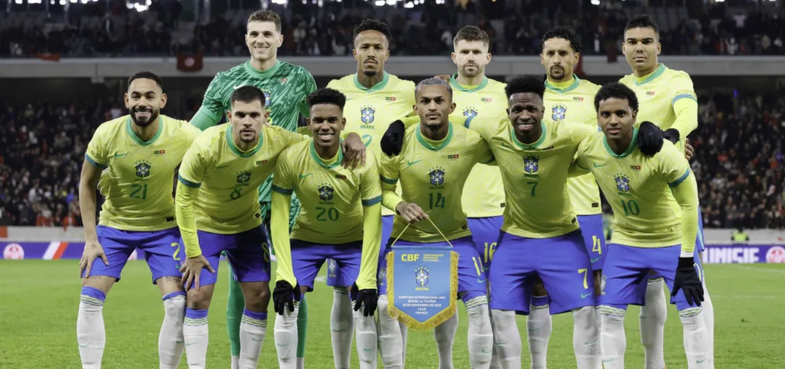 Brasil fecha 2025 em 5º lugar no ranking da Fifa