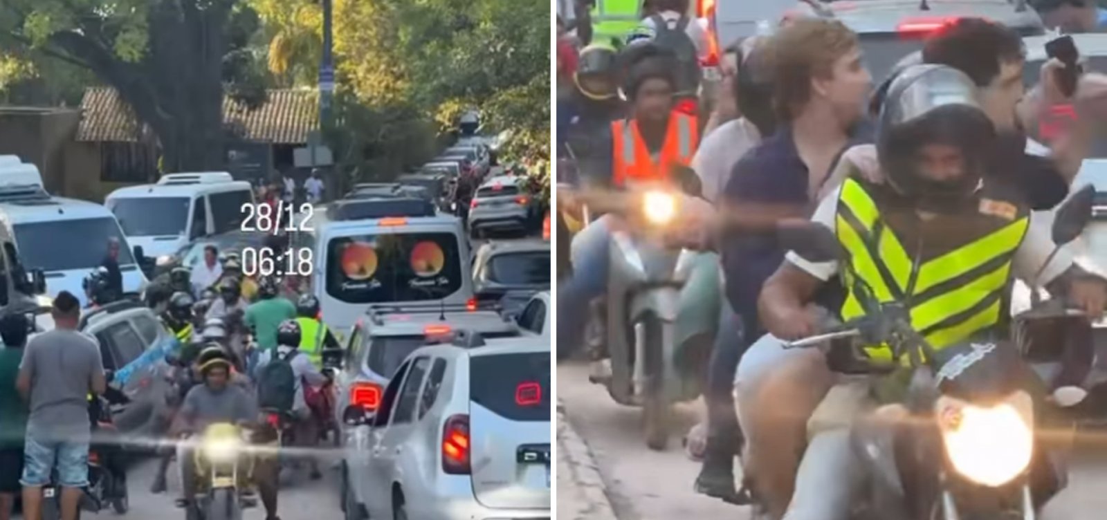 Fim de festa causa transtornos nas ruas de Trancoso, em Porto Seguro