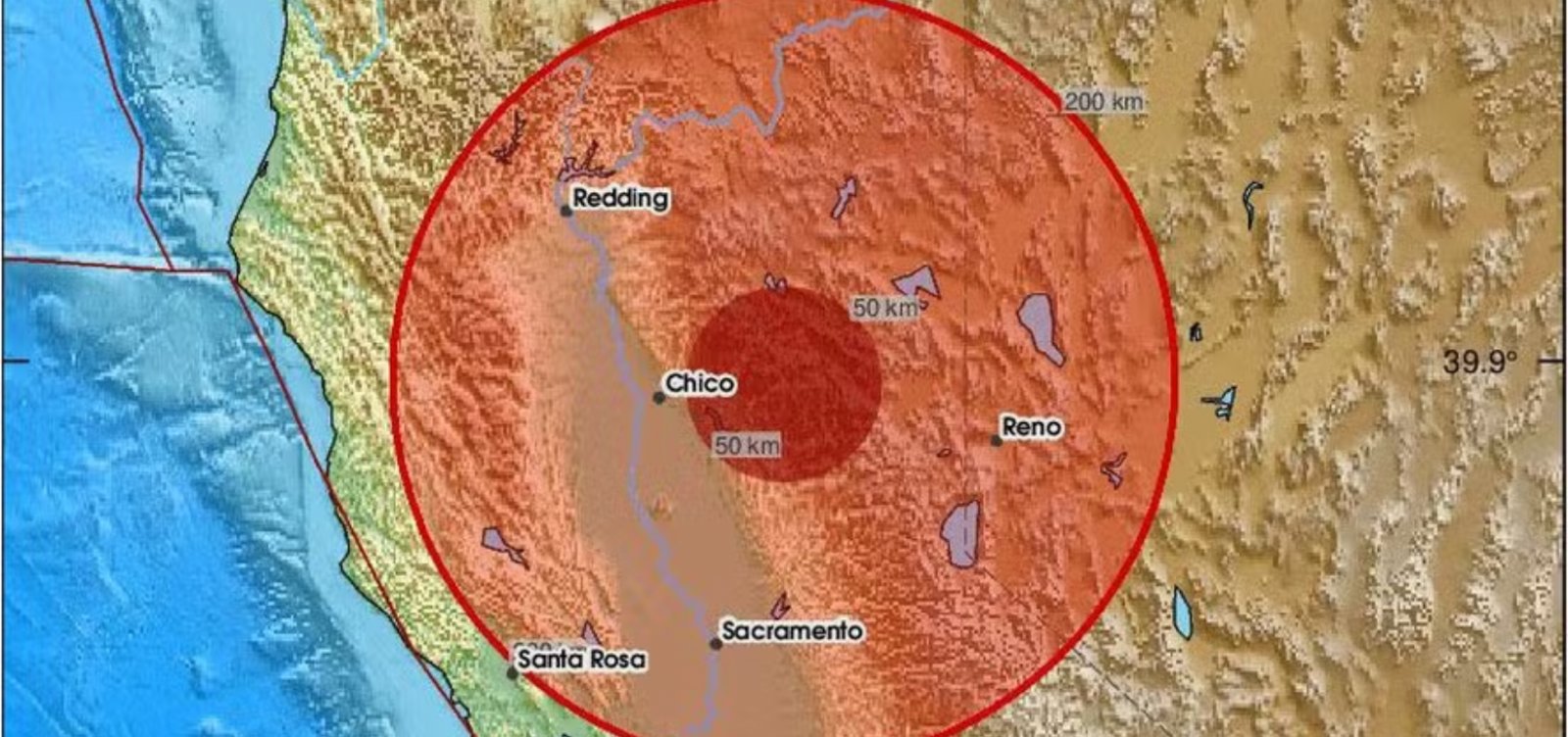 Terremoto de magnitude 4,9 atinge cidade da Califórnia