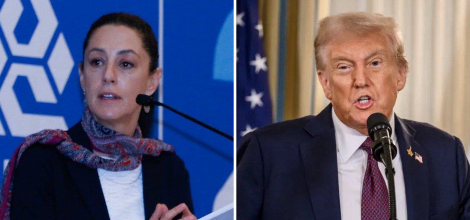 Presidente do México descarta ação militar dos EUA no país após conversa com Trump