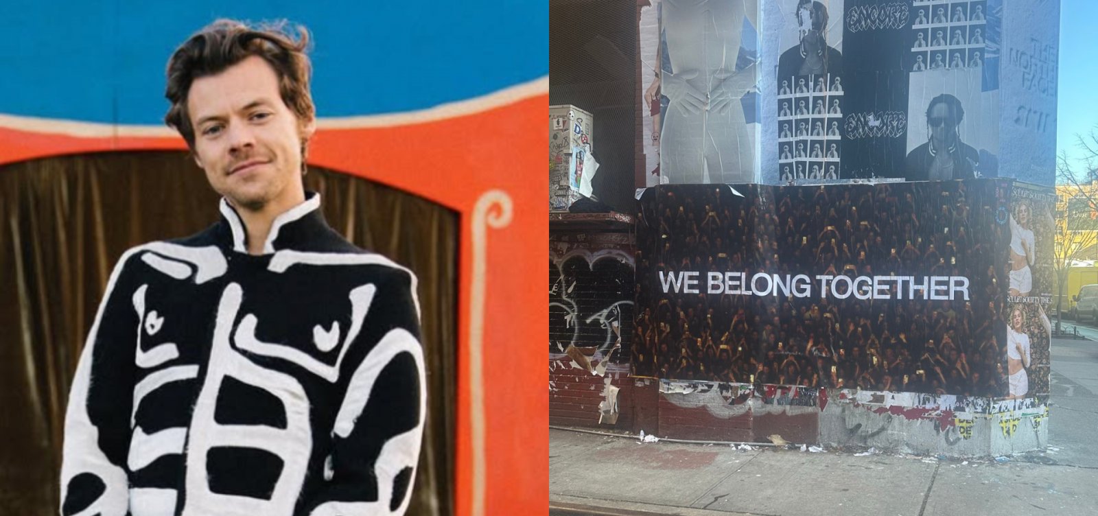 Harry Styles espalha pôsteres pelo mundo e anima fãs com possível retorno aos palcos: “We belong together”